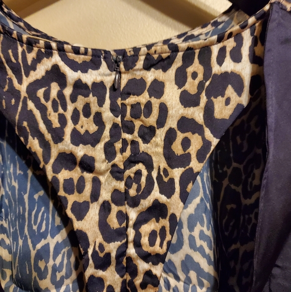 NWT Navy Cheetah Print Long Sleeve Top S-M-L - Picture 12 of 13
